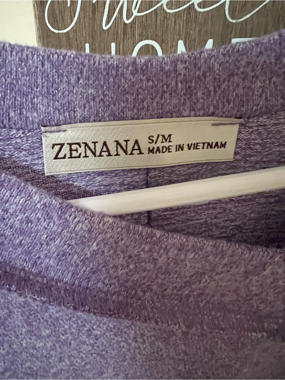 Zenana Outfitters Lavender Cherry Leopard Graphic Scoop Neck Lightweight Sweater - Picture 3 of 7